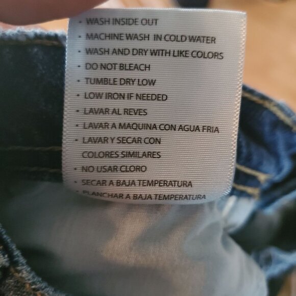 KanCan Shorts Womens 26 Blue Distressed Button-Fly Denim Cutoffs - Picture 4 of 9